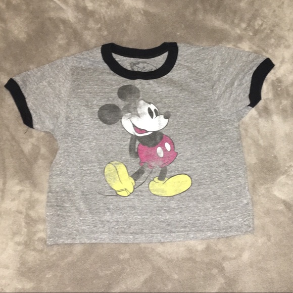 Mickey Mouse crop top tee - Picture 1 of 2